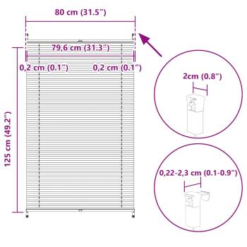 Plissee Faltrollo Rollo Plisseerollo 80x125cm Creme