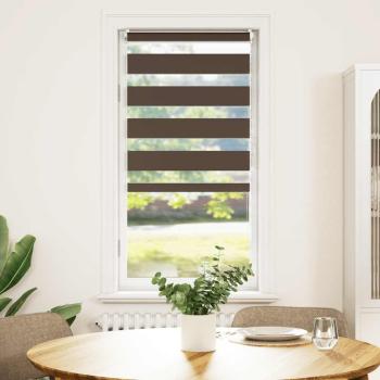 Doppelrollo 40 x 100 cm Kaffeebraun
