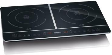 ARDEBO.de Severin DK 1031 Doppel-Induktionskochplatte, 3400 W, Glaskeramik, schwarz