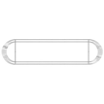 Gabionen-Hochbeet Verzinktes Eisen 400x100x50 cm