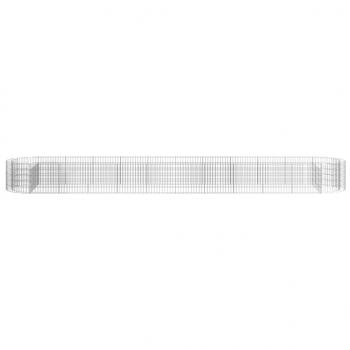 Gabionen-Hochbeet Verzinktes Eisen 600x100x50 cm