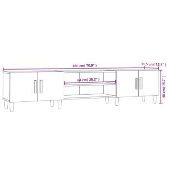 TV-Schrank Räuchereiche 180x31,5x40 cm Holzwerkstoff