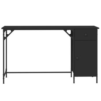 Computertisch Schwarz 131x48x75 cm Holzwerkstoff