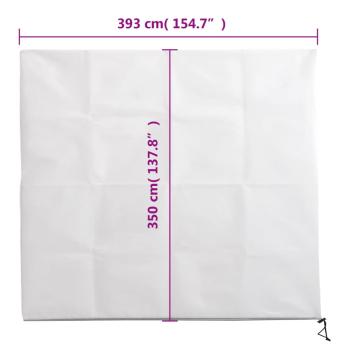 Wintervlies mit Reißverschluss 4 Stk. 70 g/m² 3,93x3,5 m