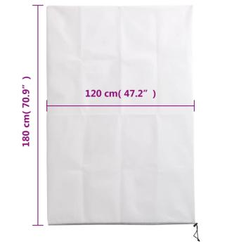Wintervlies mit Reißverschluss 4 Stk. 70 g/m² 1,2x1,8 m