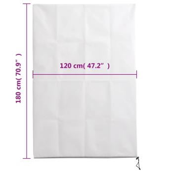 Wintervlies mit Reißverschluss 2 Stk. 70 g/m² 1,2x1,8 m