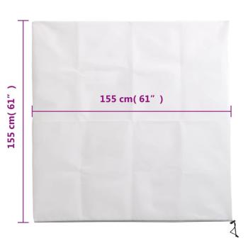 Wintervlies mit Reißverschluss 4 Stk. 70 g/m² 1,55x1,55 m