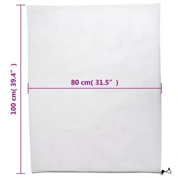 Wintervlies mit Kordelzug 12 Stk. 70 g/m² 0,8x1 m