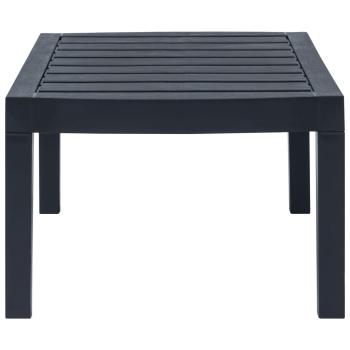 4-teiliges Gartenmöbel-Set Anthrazit Kunststoff