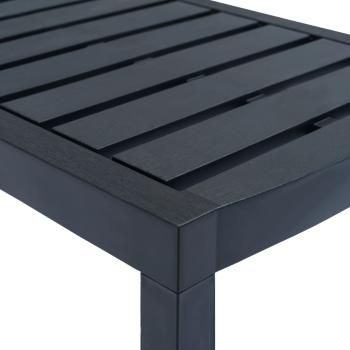 4-teiliges Gartenmöbel-Set Anthrazit Kunststoff