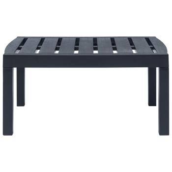 4-teiliges Gartenmöbel-Set Anthrazit Kunststoff