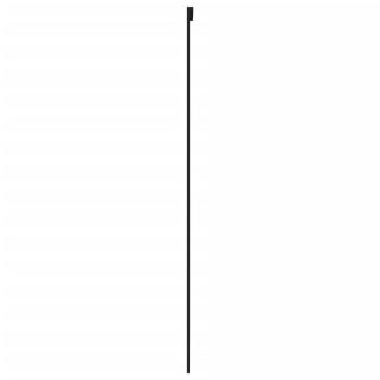 Schiebetür Schwarz 102,5x205 cm Hartglas und Aluminium