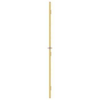 Innentür Schlank Golden 83x201,5 cm Hartglas und Aluminium