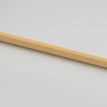 Innentür Schlank Golden 83x201,5 cm Hartglas und Aluminium