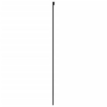 Schiebetür Schwarz 76x205 cm Hartglas und Aluminium