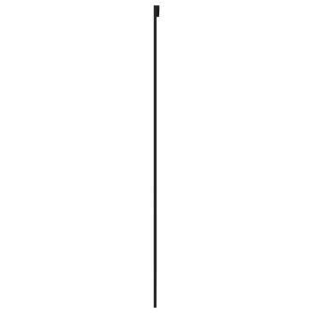 Schiebetür Schwarz 102,5x205 cm Hartglas und Aluminium
