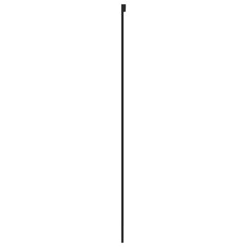 Schiebetür Schwarz 76x205 cm Hartglas und Aluminium