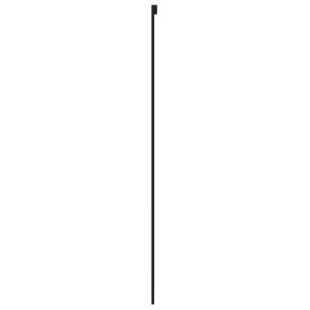 Schiebetür Schwarz 76x205 cm Hartglas und Aluminium