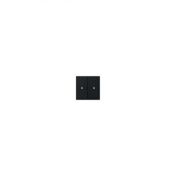 ARDEBO.de Gira 5107005 KNX RF Bedienaufsatz 2fach, Schwarz matt