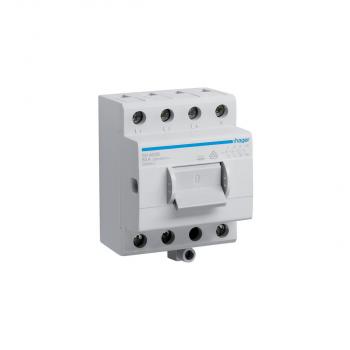 ARDEBO.de Hager SH463B Kompaktschalter 63A 4 Schließer 400V AC mit Zusatzklemme 3,5PLE
