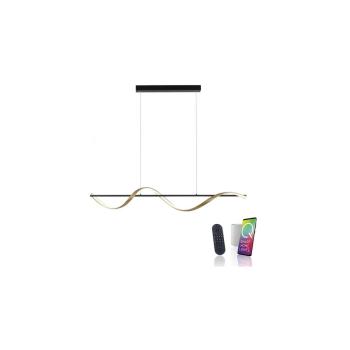 ARDEBO.de Paul Neuhaus Q-SWING LED Pendelleuchte, Smart Home, messing, anthrazit (2385-13)
