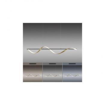 Paul Neuhaus Q-SWING LED Pendelleuchte, Smart Home, messing, anthrazit (2385-13)
