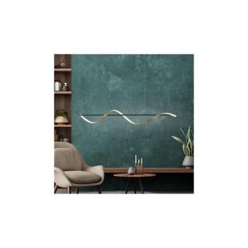 Paul Neuhaus Q-SWING LED Pendelleuchte, Smart Home, messing, anthrazit (2385-13)