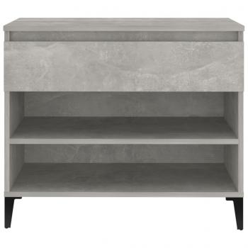 Schuhregal Betongrau 70x36x60 cm Holzwerkstoff