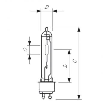Philips MASTERCPO-TW 90W/728 Halogenmetalldampflampe, 90W, 2800K, PGZ12 (21121715)