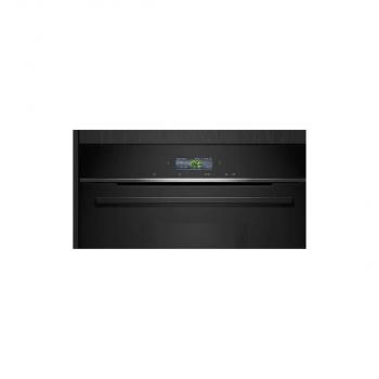 Siemens CD714GXB1 iQ700 Einbau-Kompaktdampfgarer, 59,4 cm breit, 38 L, Wassertank, TFT Touchdisplay, Home Connect, schwarz