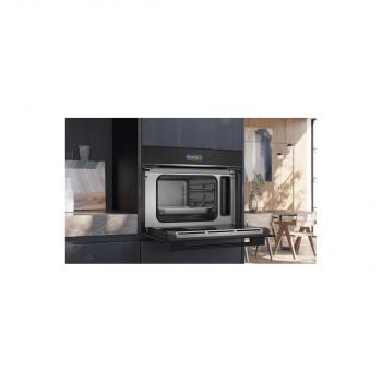 Siemens CD714GXB1 iQ700 Einbau-Kompaktdampfgarer, 59,4 cm breit, 38 L, Wassertank, TFT Touchdisplay, Home Connect, schwarz