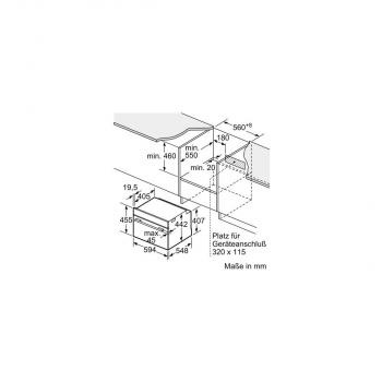 Siemens CD714GXB1 iQ700 Einbau-Kompaktdampfgarer, 59,4 cm breit, 38 L, Wassertank, TFT Touchdisplay, Home Connect, schwarz