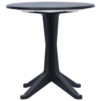 Gartentisch Anthrazit 70 cm Kunststoff