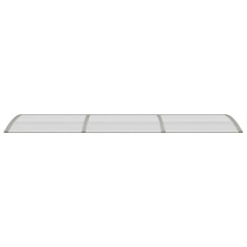 Türvordach Grau 300x75 cm Polycarbonat