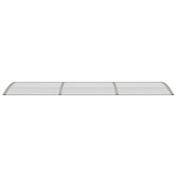 Türvordach Grau 300x75 cm Polycarbonat
