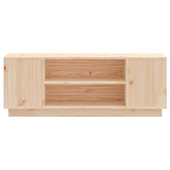 TV-Schrank 110x35x40,5 cm Massivholz Kiefer