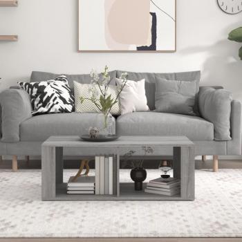 ARDEBO.de - Couchtisch Grau Sonoma 100x50x36 cm Holzwerkstoff
