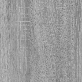 ARDEBO.de - Bücherregal Grau Sonoma 40x33x100 cm Holzwerkstoff und Stahl