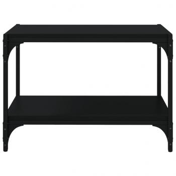 TV-Schrank Schwarz 60x33x41 cm Holzwerkstoff und Stahl