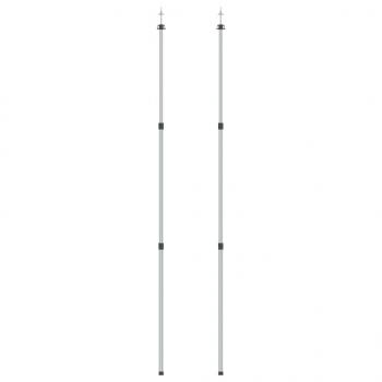 Teleskop-Tarpstangen 102-260 cm 2 Stk. Aluminium