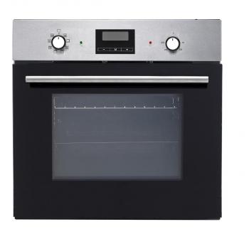 ARDEBO.de PKM F7-2 DIGI EEK: A Einbaubackofen, 60 cm breit, 54 Liter, Restwärmeanzeige, Vollglasinnentüre, 3 Glasschichten, Gehäusekühlung, Tropfschale, Grillrost, Edelstahl