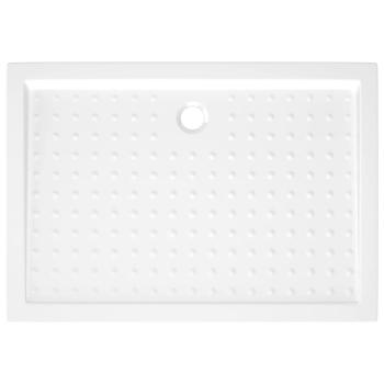 Duschwanne Anti-Rutsch Weiß 70x100x4 cm ABS