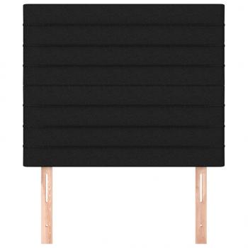 Kopfteile 2 Stk. Schwarz 80x5x78/88 cm Stoff