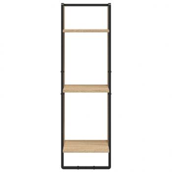 Wandregal 3 Fächer Sonoma-Eiche 30x25x100 cm Holzwerkstoff