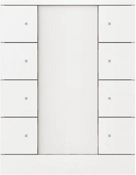 ARDEBO.de Busch-Jaeger SB/U8.0.11-84 Bedienelement, 8-fach, Installationsbus KNX, Busch-Tenton, studioweiß (2CKA006330A0013)