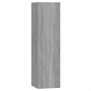 7-tlg. TV-Schrank-Set Grau Sonoma Holzwerkstoff