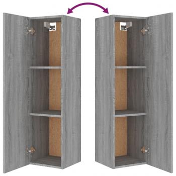 8-tlg. TV-Schrank-Set Grau Sonoma Holzwerkstoff