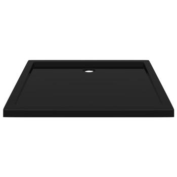 Duschtasse ABS Rechteckig Schwarz 80x90 cm