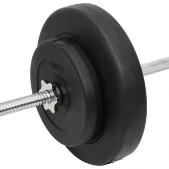 Langhantel und Kurzhantel mit Gewichten 60 kg 