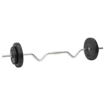 Langhantel und Kurzhantel mit Gewichten 60 kg 